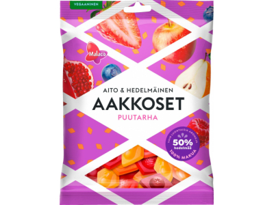 Malaco Aakkoset Aito & Hedelmäinen Puutarha Makeissekoitus 230G |...